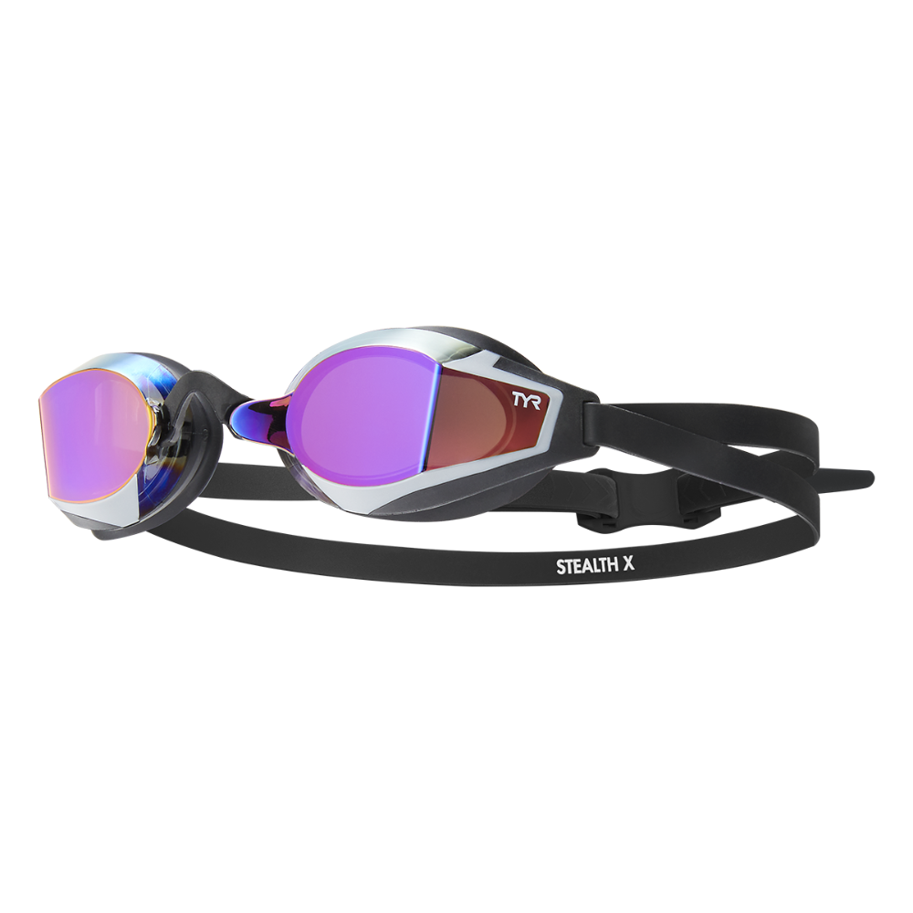 TYR Stealth-X Mirrored Goggle purple black
