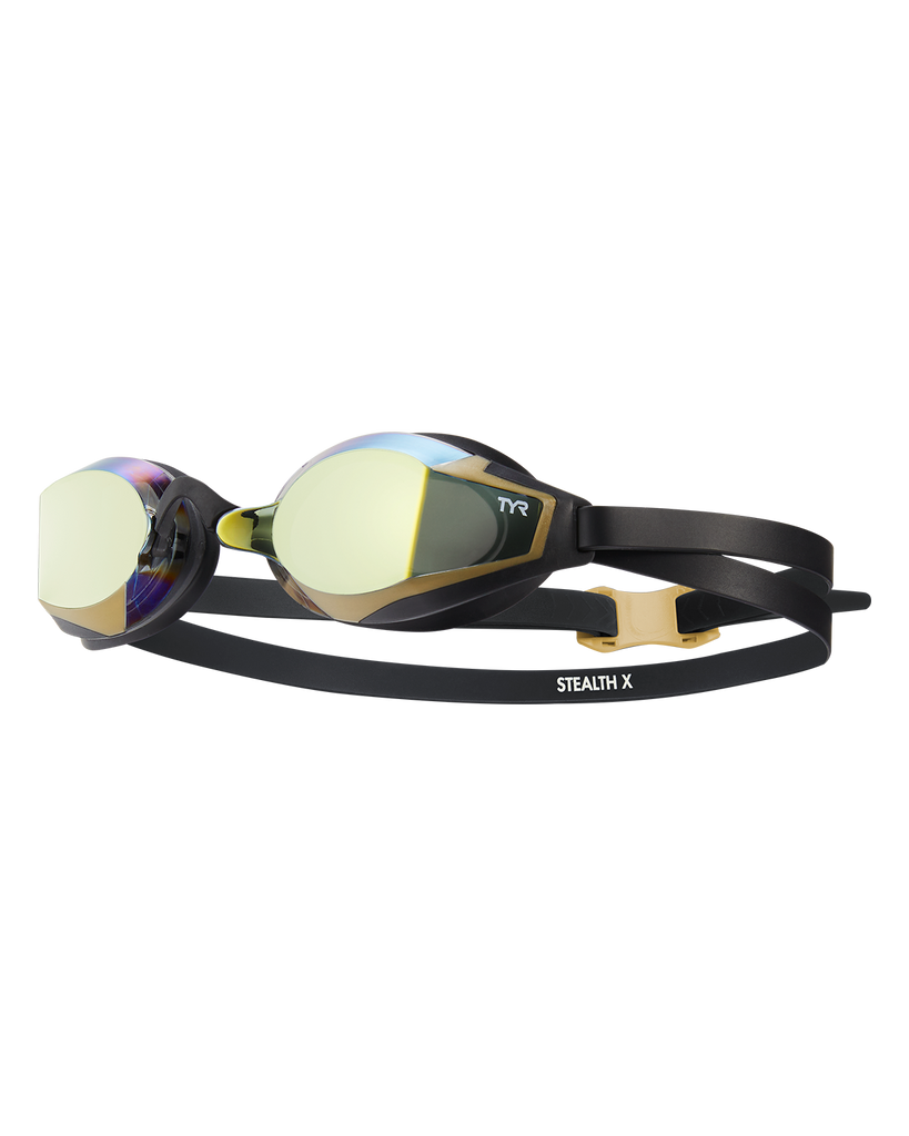 TYR Stealth-X Mirrored Goggle black gold