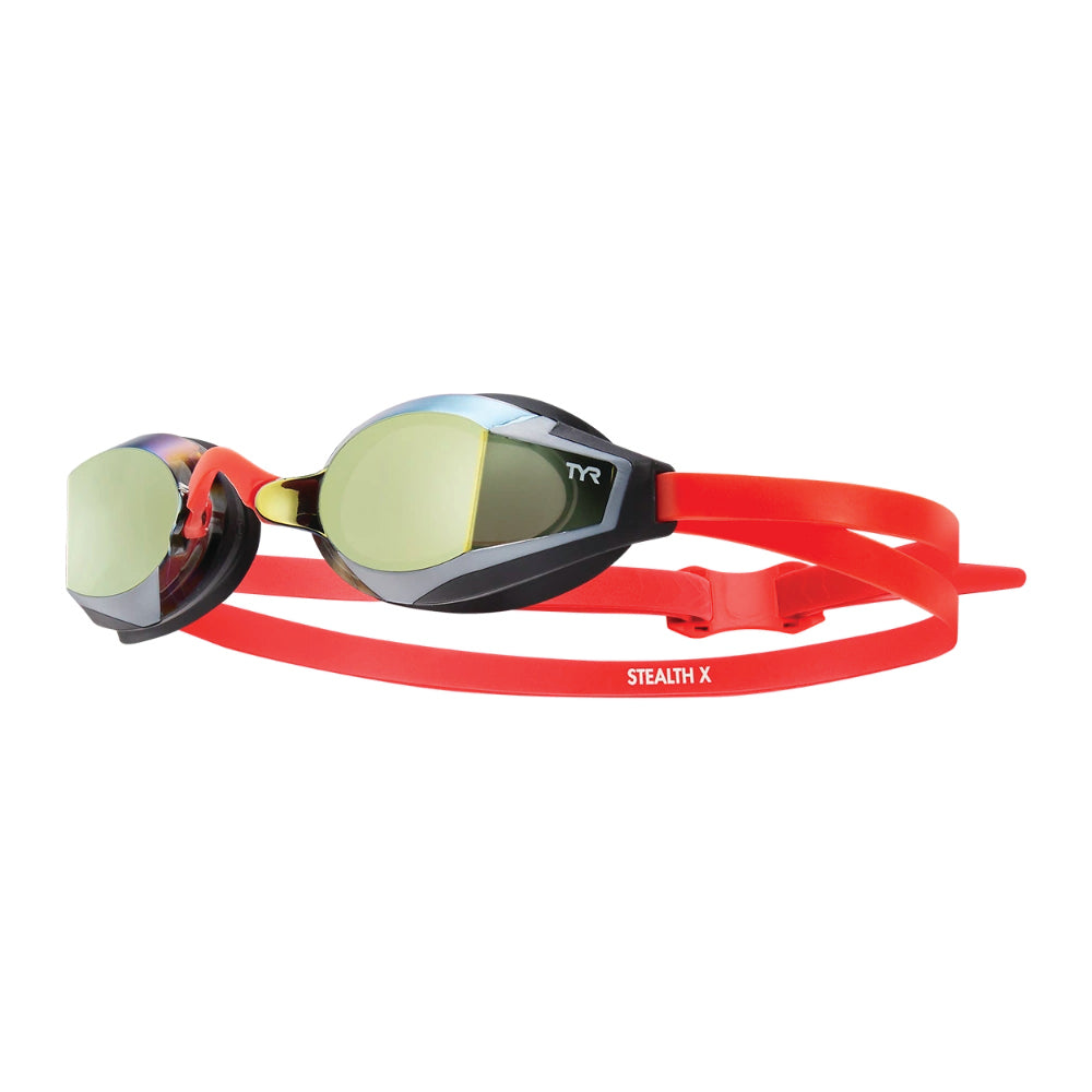 TYR Stealth-X Mirrored Goggle rainbow/red