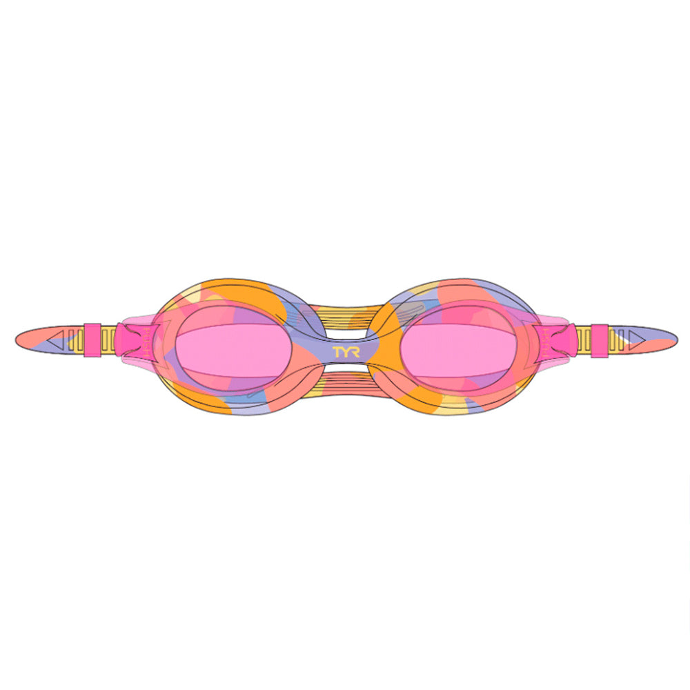 TYR Swimple Tie Dye Goggle pink/orange/yellow