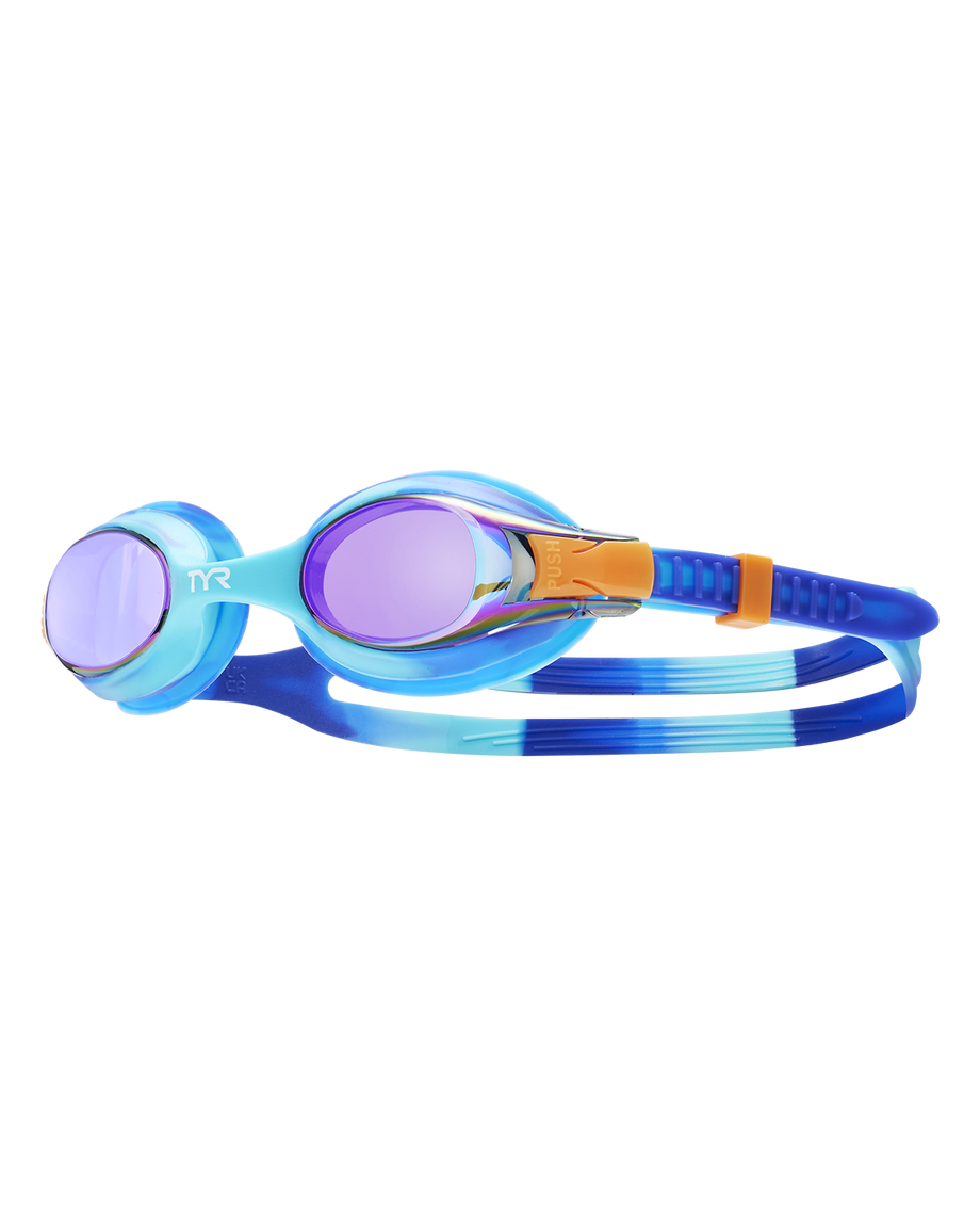 TYR Kids Swimple Tie Dye Mirrored Goggle 461-Blue/Multi