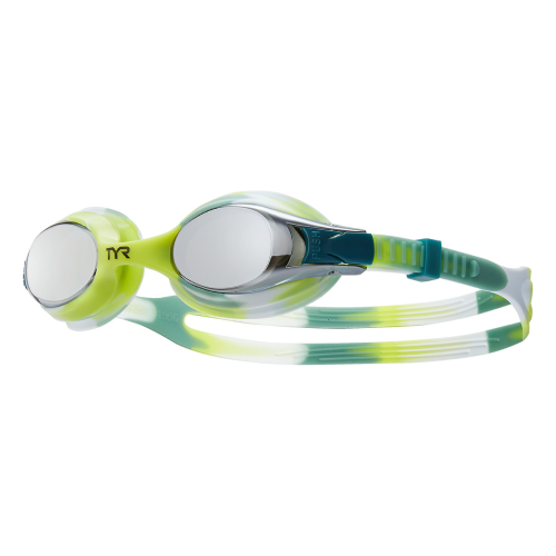 TYR Kids Swimple Tie Dye Mirrored Goggle green yellow