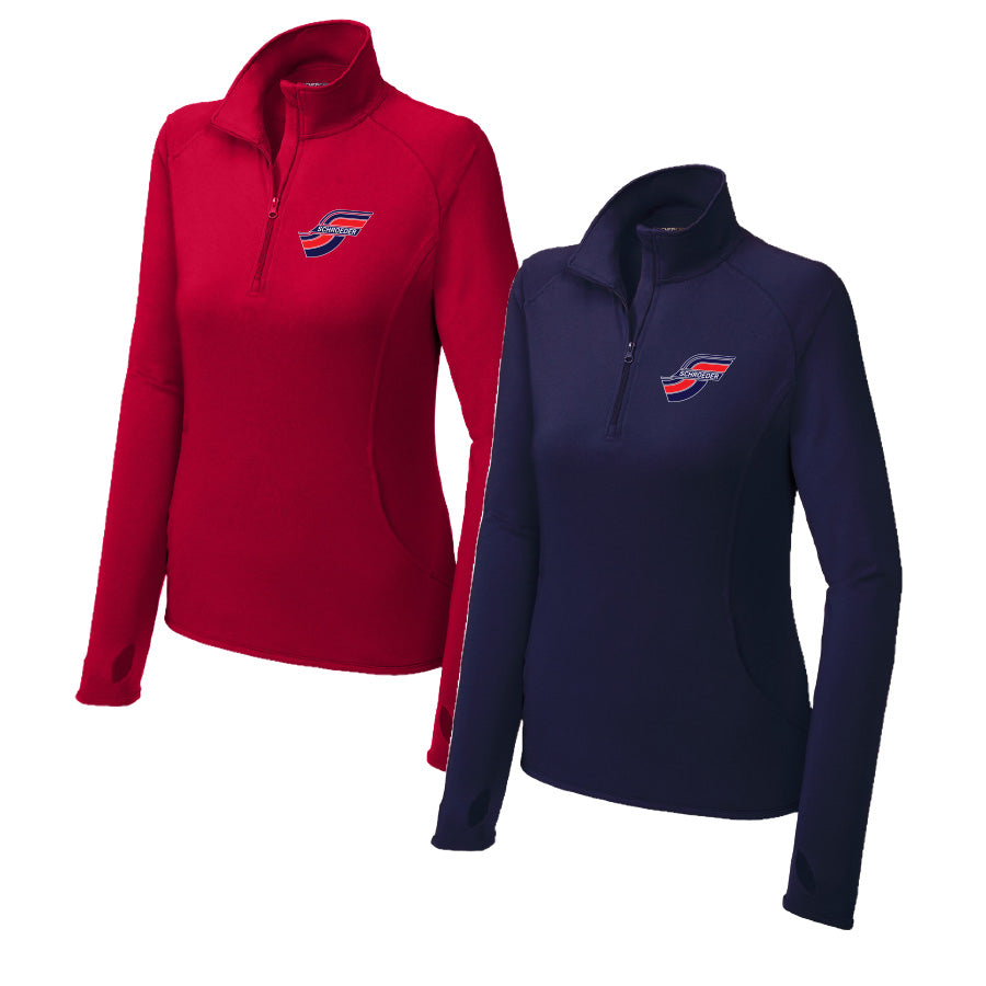 SSTY Women's Sport-Wick Stretch 1/4 Zip Pullover