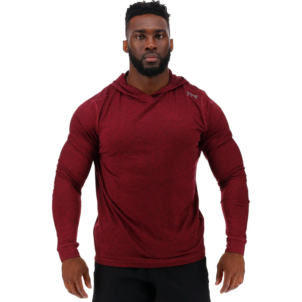 TYR Men's Performance Tech Hoodie windsor wine