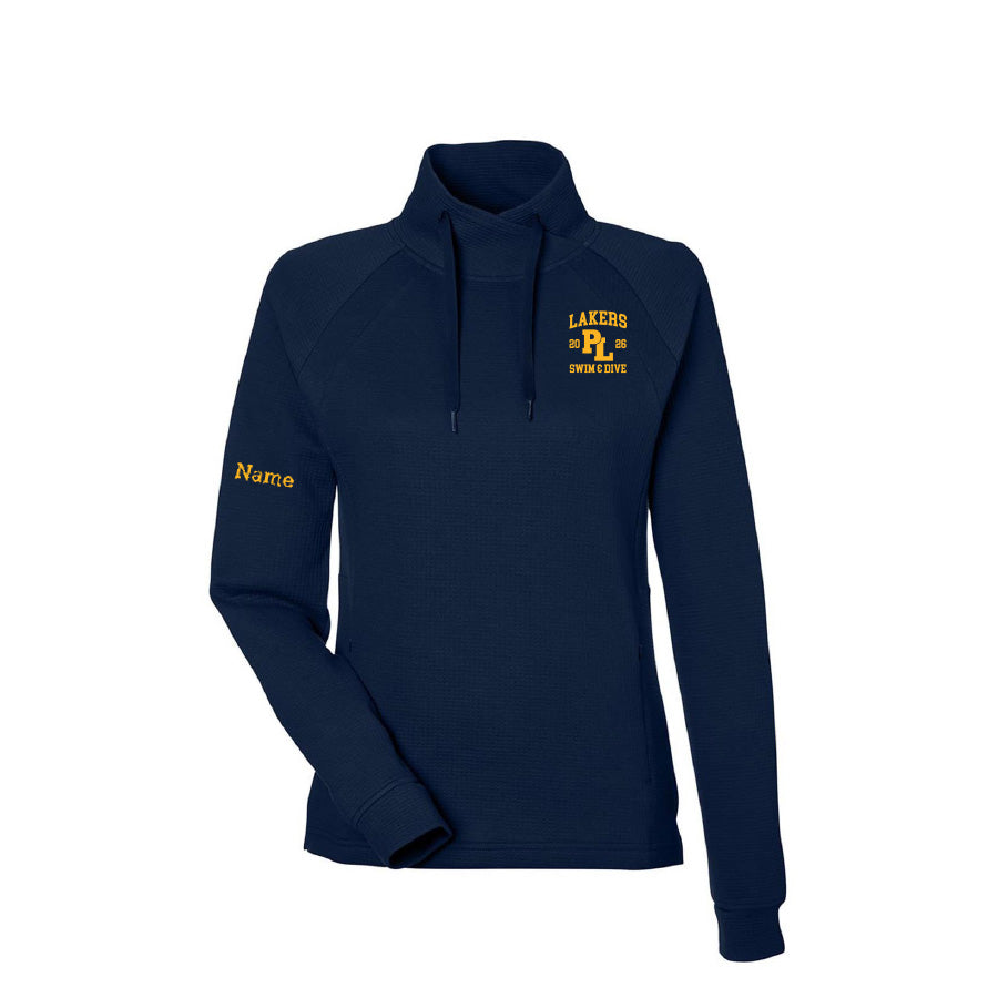 Prior Lake Girls 2026 Waffle Pullover - Women's Classic Navy