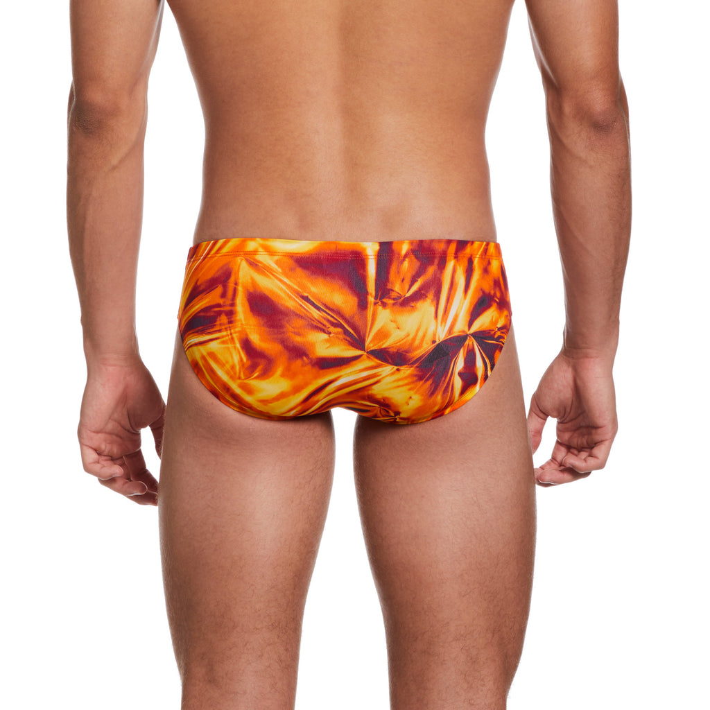 Nike Solar Rise Brief orange back