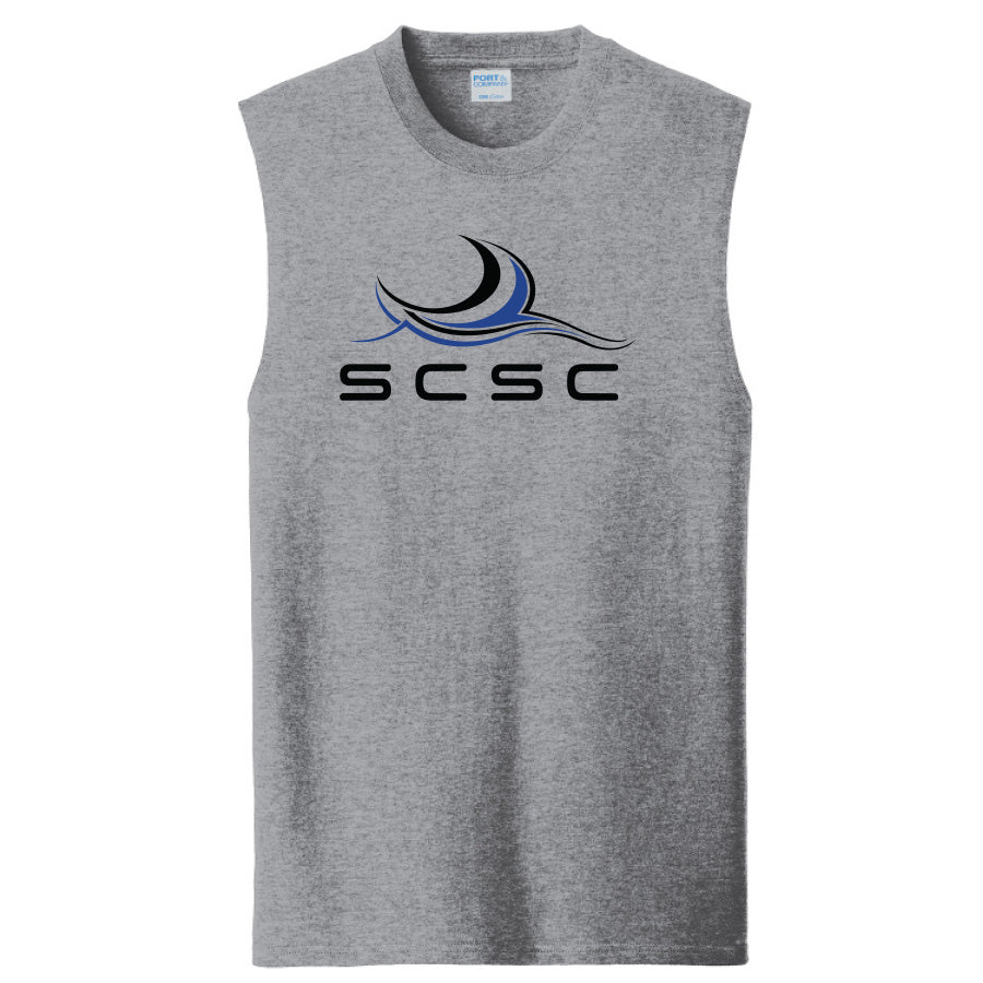 SCSC 2026 Men's Cotton Sleeveless Tee - Athletic Heather