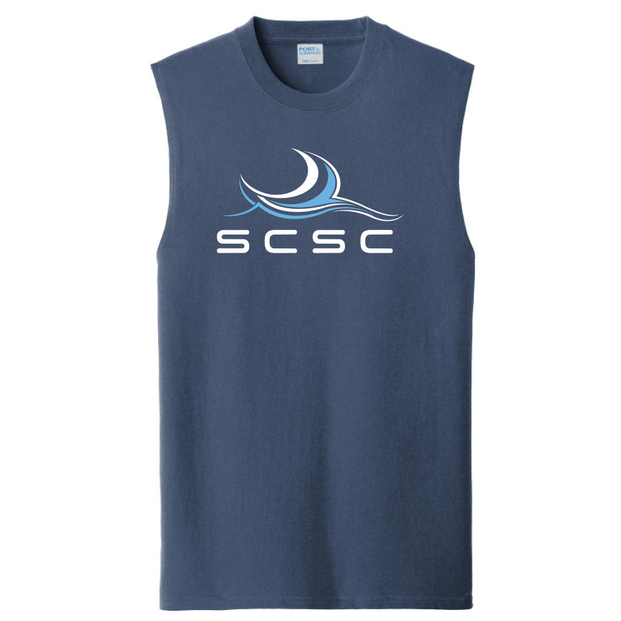 SCSC 2026 Men's Cotton Sleeveless Tee - Navy