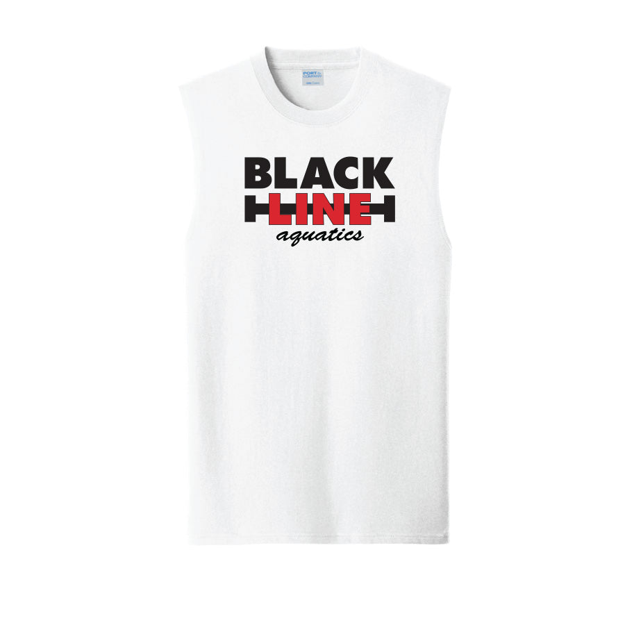 Blackline Men's Sleeveless Tee - Solid White