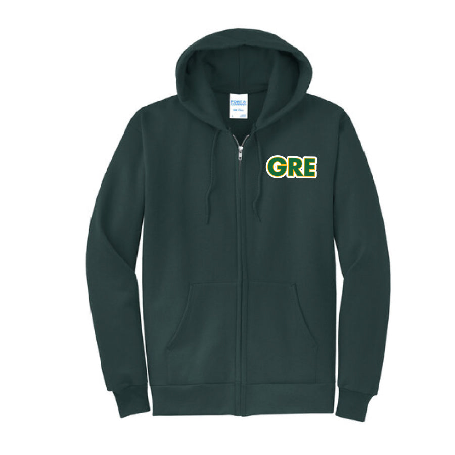 GREENWOOD FLEECE FULL ZIP HOODED SWEATSHIRT