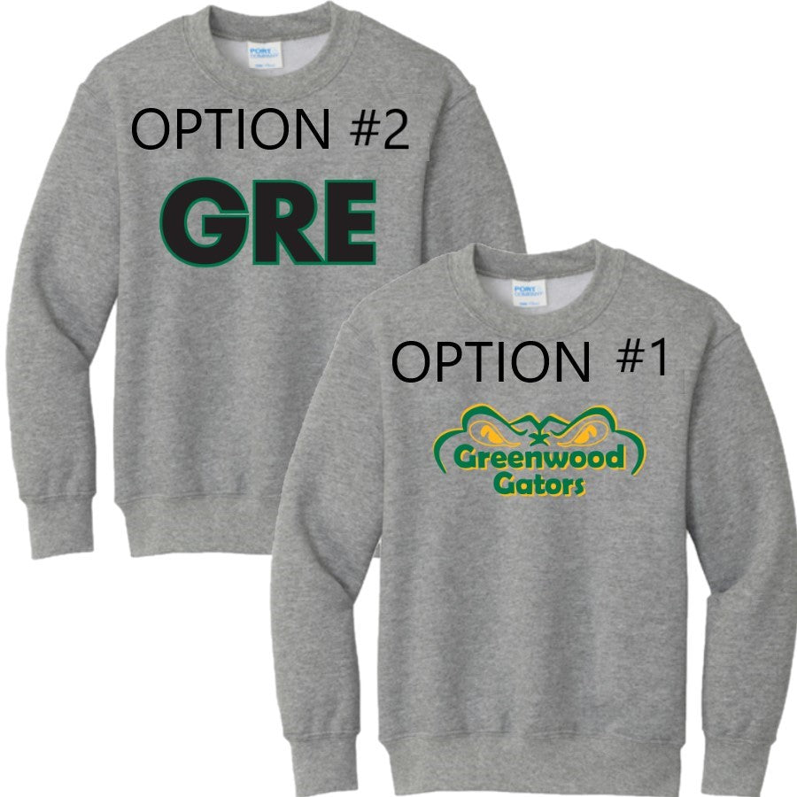 GREENWOOD YOUTH FLEECE CREWNECK SWEATSHIRT