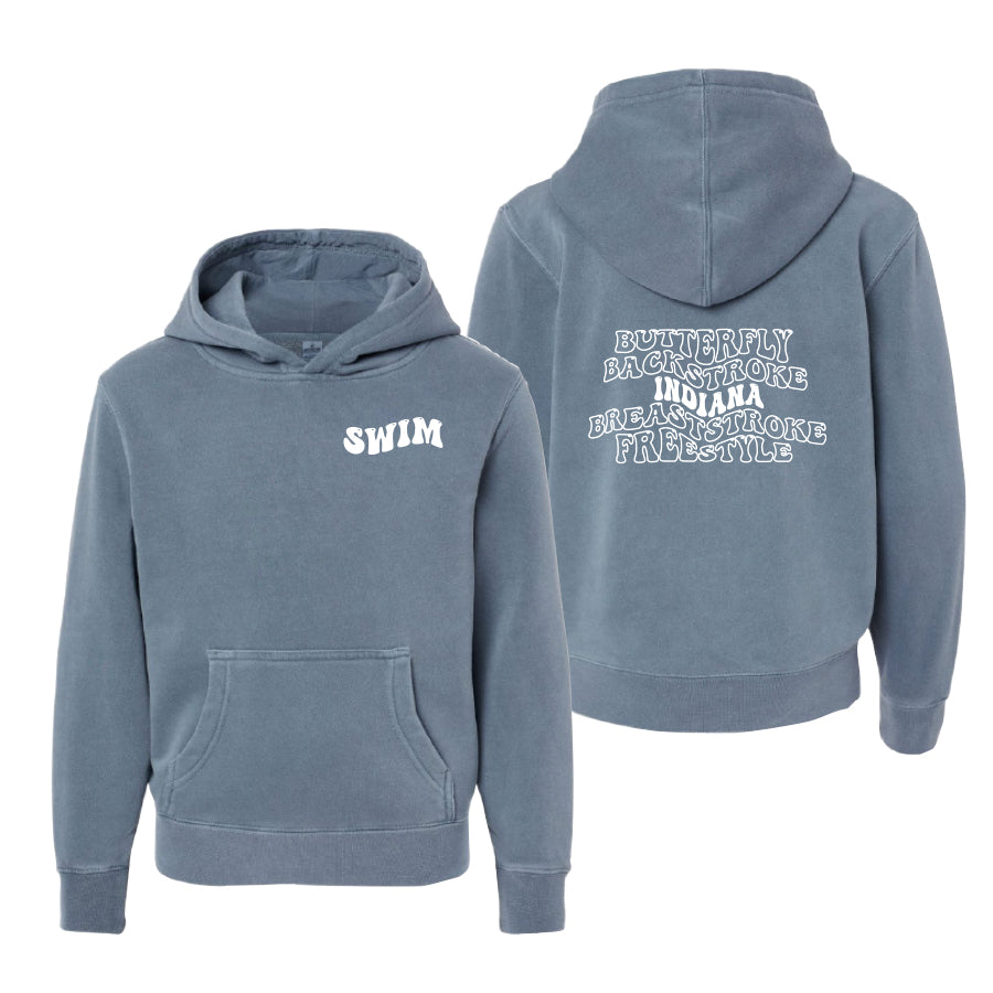 Youth Bubble Hoodie 2024 slate blue indiana