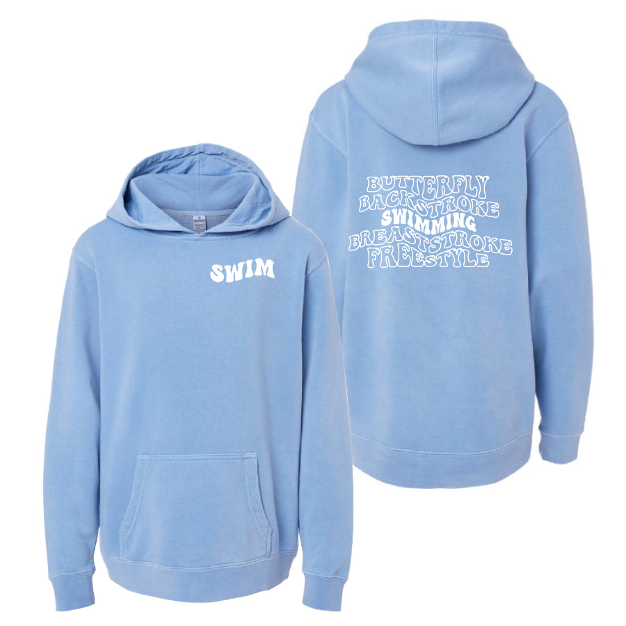 Youth Bubble Hoodie 2024 light blue swimming