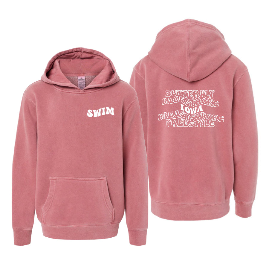 Youth Bubble Hoodie 2024 maroon iowa