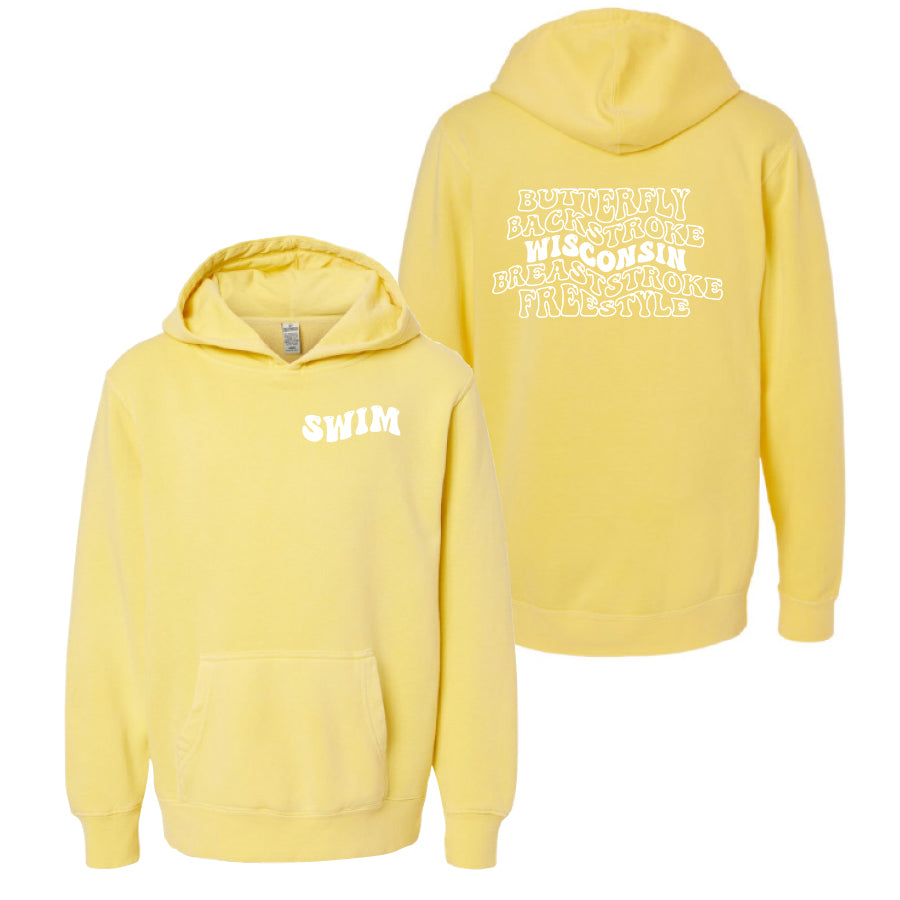 Youth Bubble Hoodie 2024 yellow wisconsin