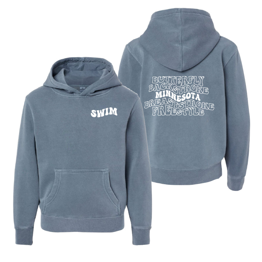 Youth Bubble Hoodie 2024 slate blue minnesota