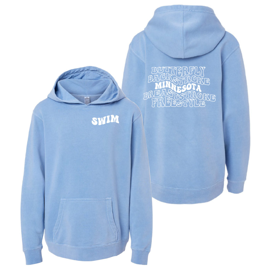 Youth Bubble Hoodie 2024 light blue minnesota