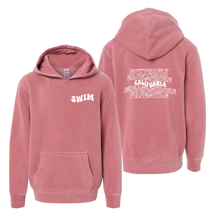 Youth Bubble Hoodie 2024 maroon california