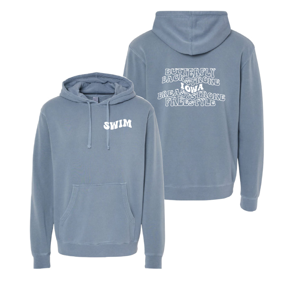 Bubble State Hoodie 2024 blue iowa