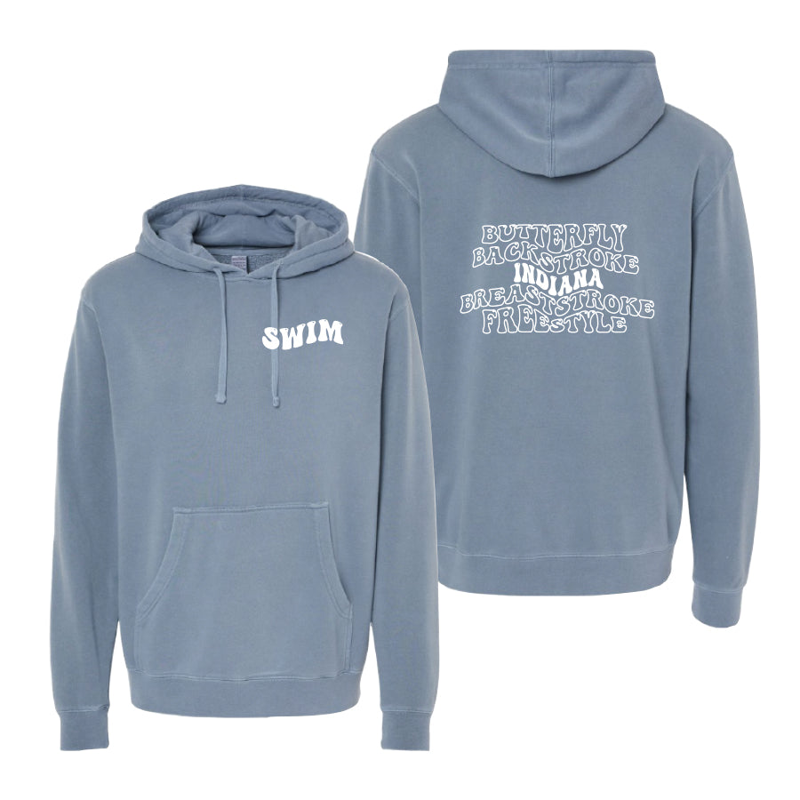 Bubble State Hoodie 2024 blue indiana