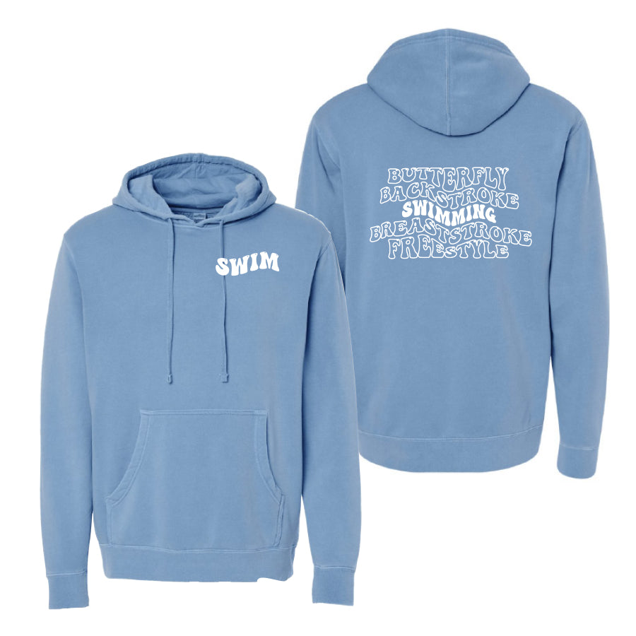 Bubble Swim Hoodie 2024 light blue