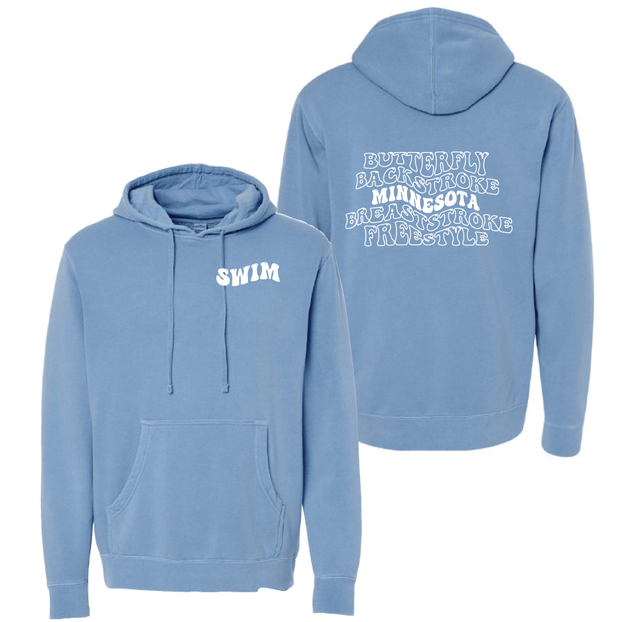 Bubble State Hoodie 2024 light blue minnesota