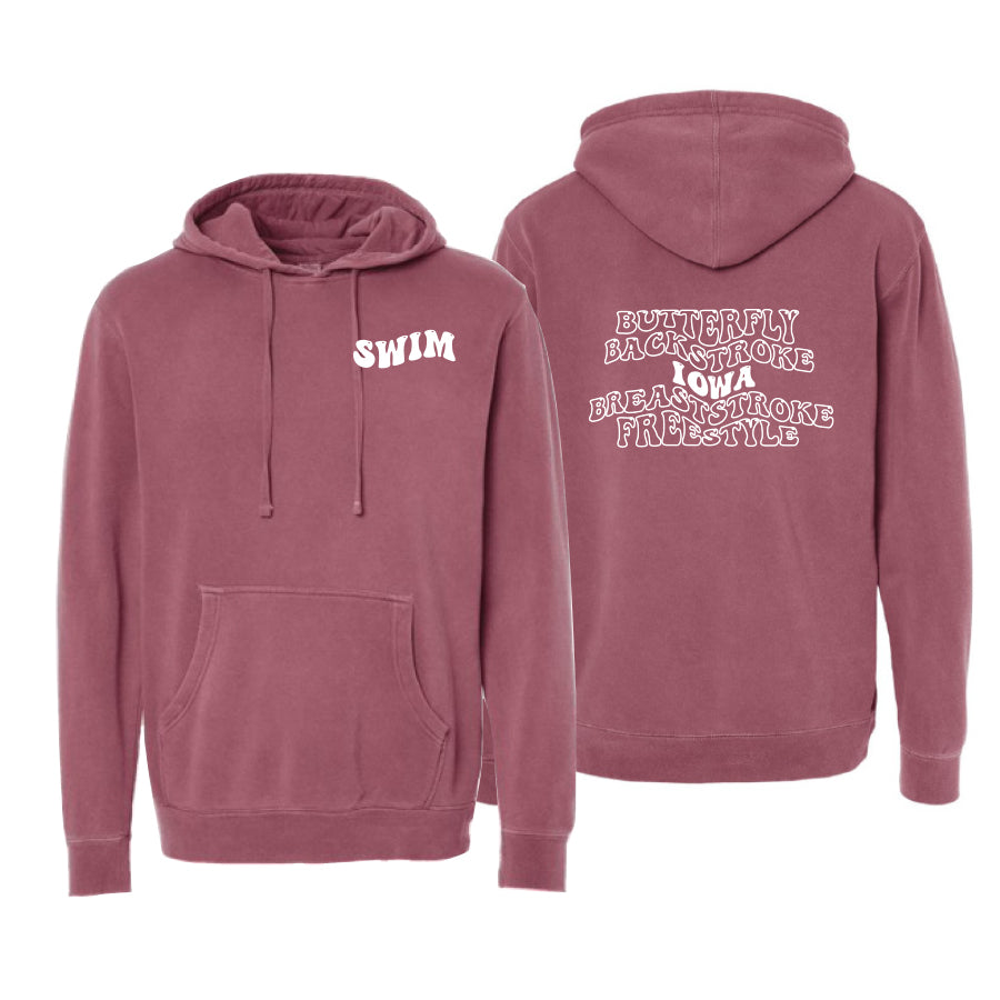 Bubble State Hoodie 2024 maroon iowa