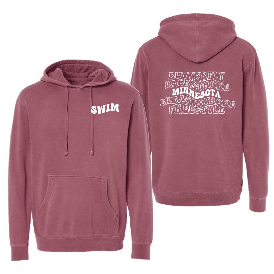 Bubble State Hoodie 2024 maroon minnesota
