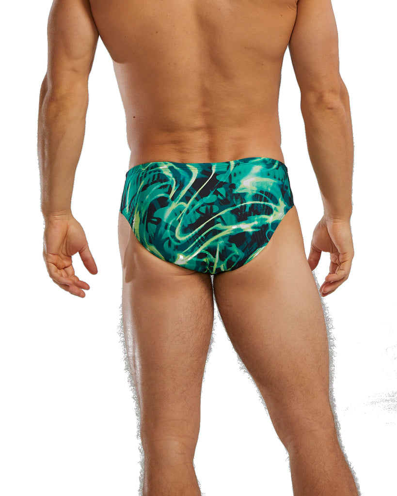 TYR Electro Racer green back
