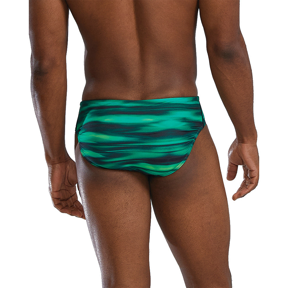 TYR Techno Wave Brief green back