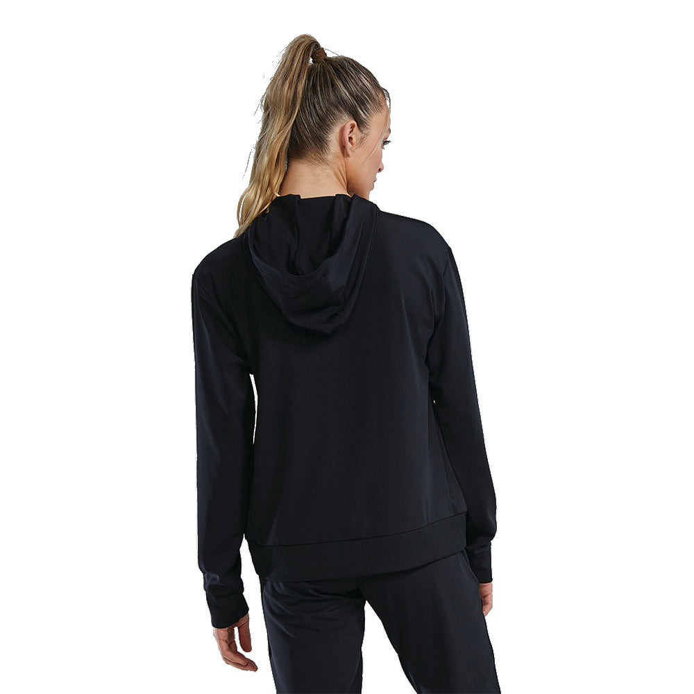 TYR Women's Full Zip Team Warm Up Jacket black back