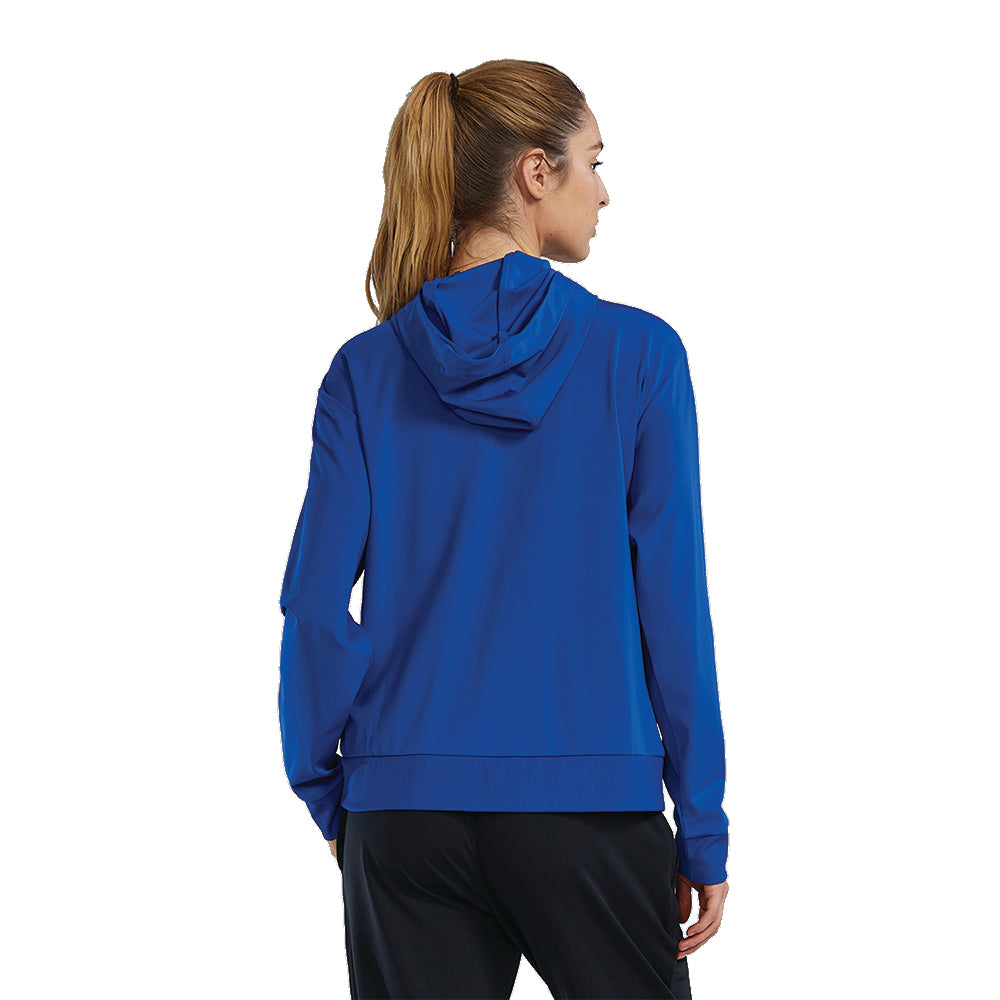 TYR Women's Full Zip Team Warm Up Jacket royal back