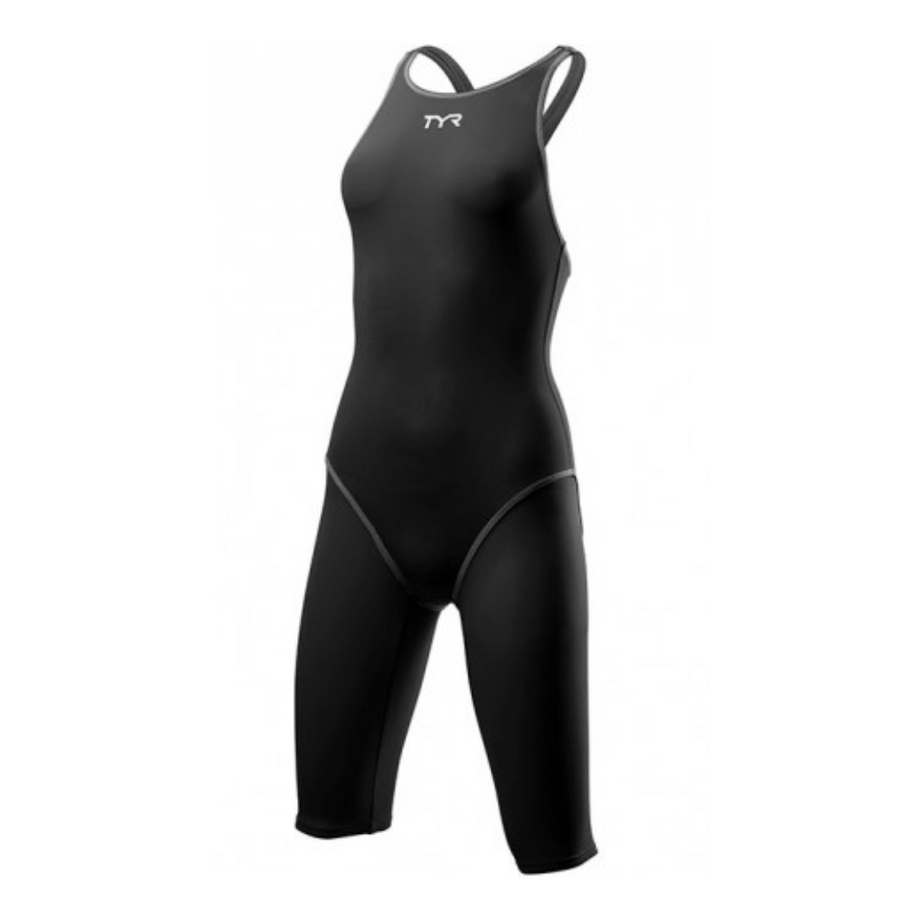 TYR Sport Costume Intero Donna Solid Maxback – Nero, Taglia 38 – Nylon E Lycra - 3