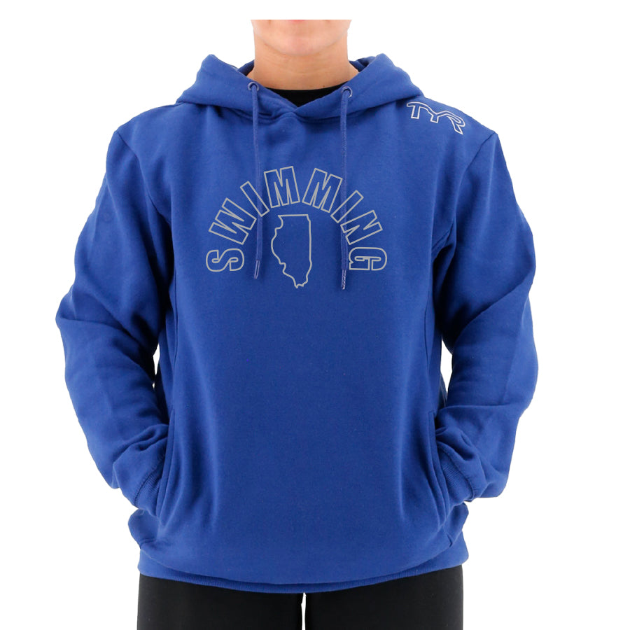 TYR Swim Hoodie 2024 navy illinois