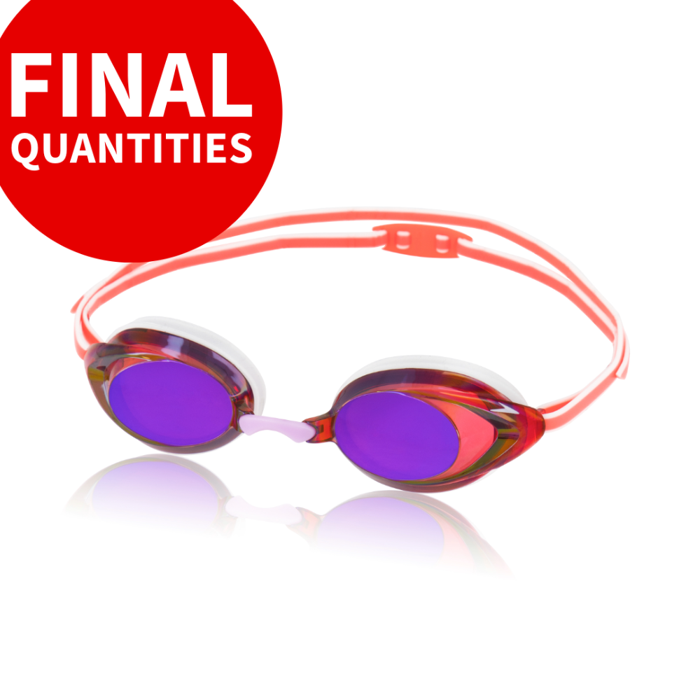 Speedo women's vanquisher top 2.0 mirrored swim goggles