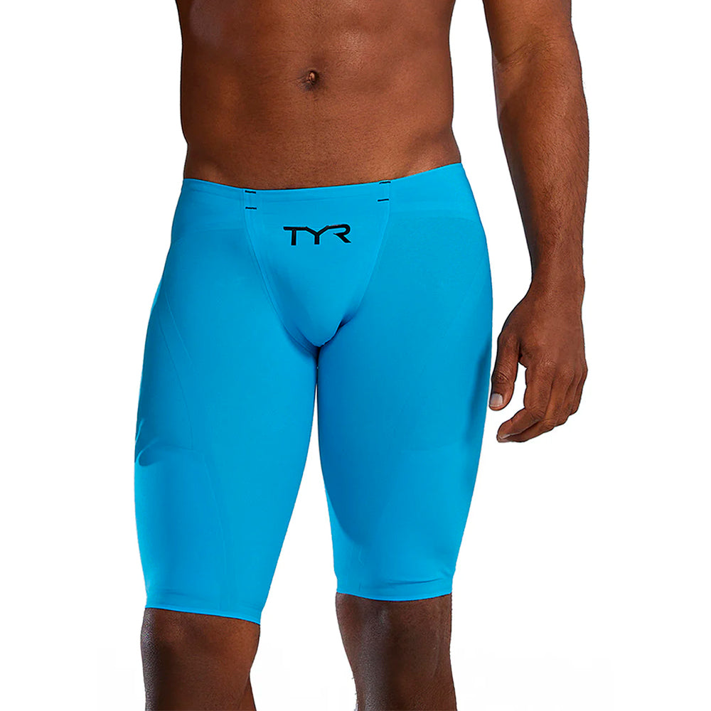 Clearance TYR Venzo Low Waist Jammer PFAS Free bright blue front