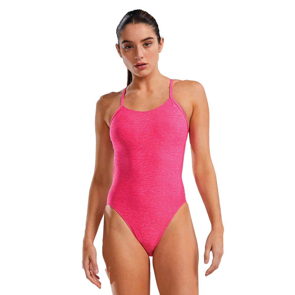 TYR Lapped Cutoutfit pink front