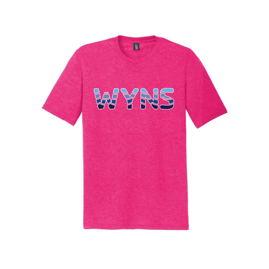 WYNS District Perfect Tri Tee - Fuchsia Frost