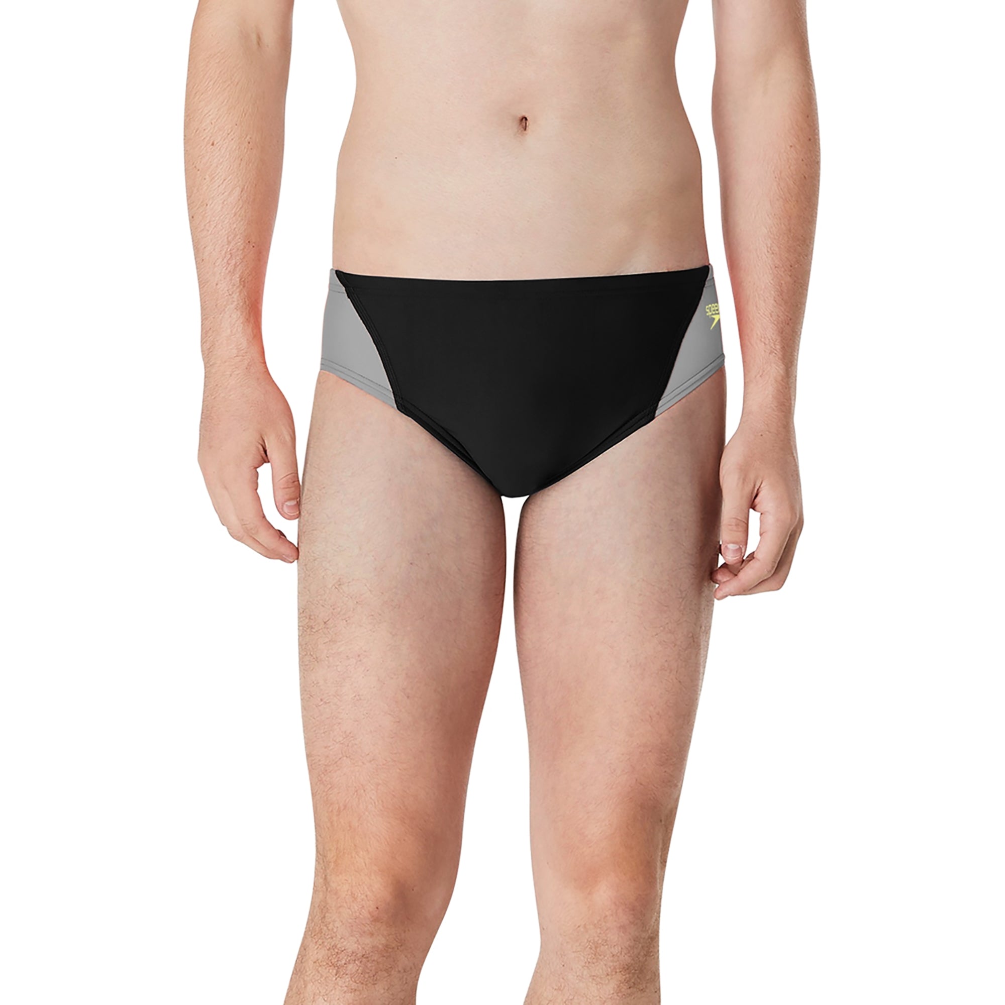 Speedo Mercury Splice Brief Male Black/Red 24 Speedo Mercury Splice Brief Male Black/Red 24