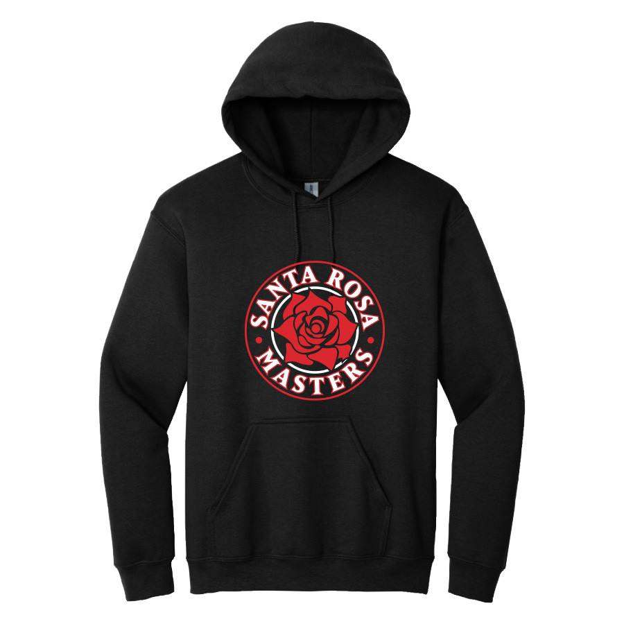 Santa Rosa Masters Hoodie ~ 2 Options (Black with Rose & Red with SRM)