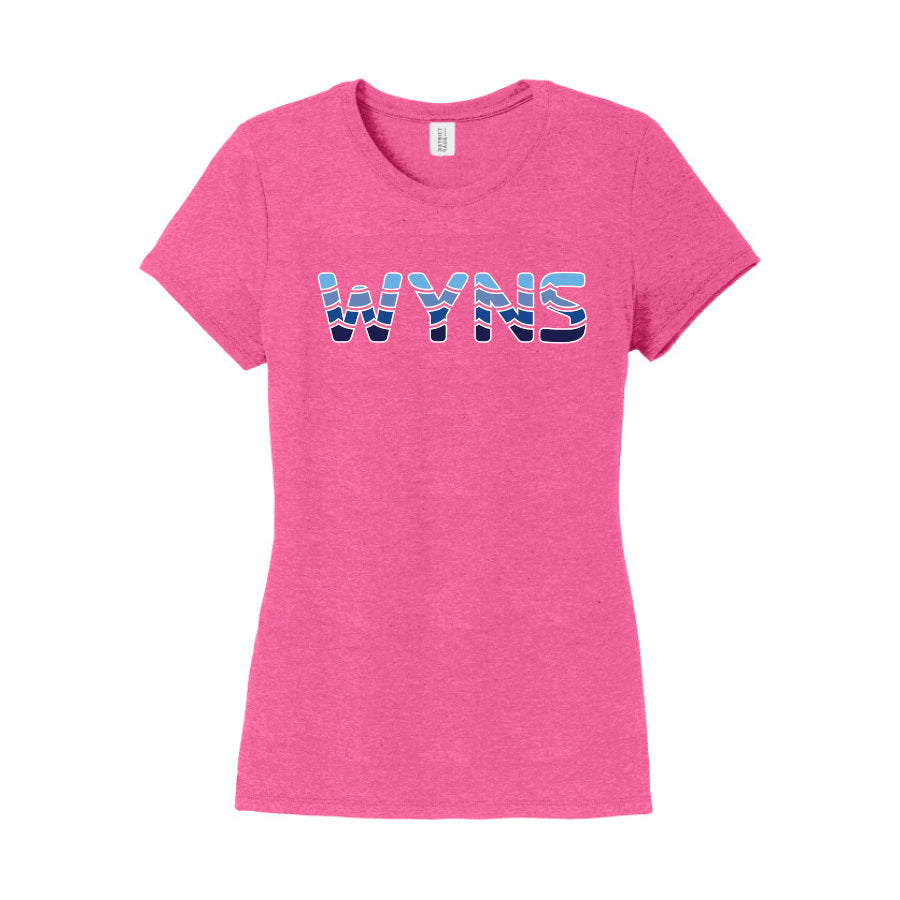 WYNS District Women's Perfect Tri Tee - Fuschia Frost