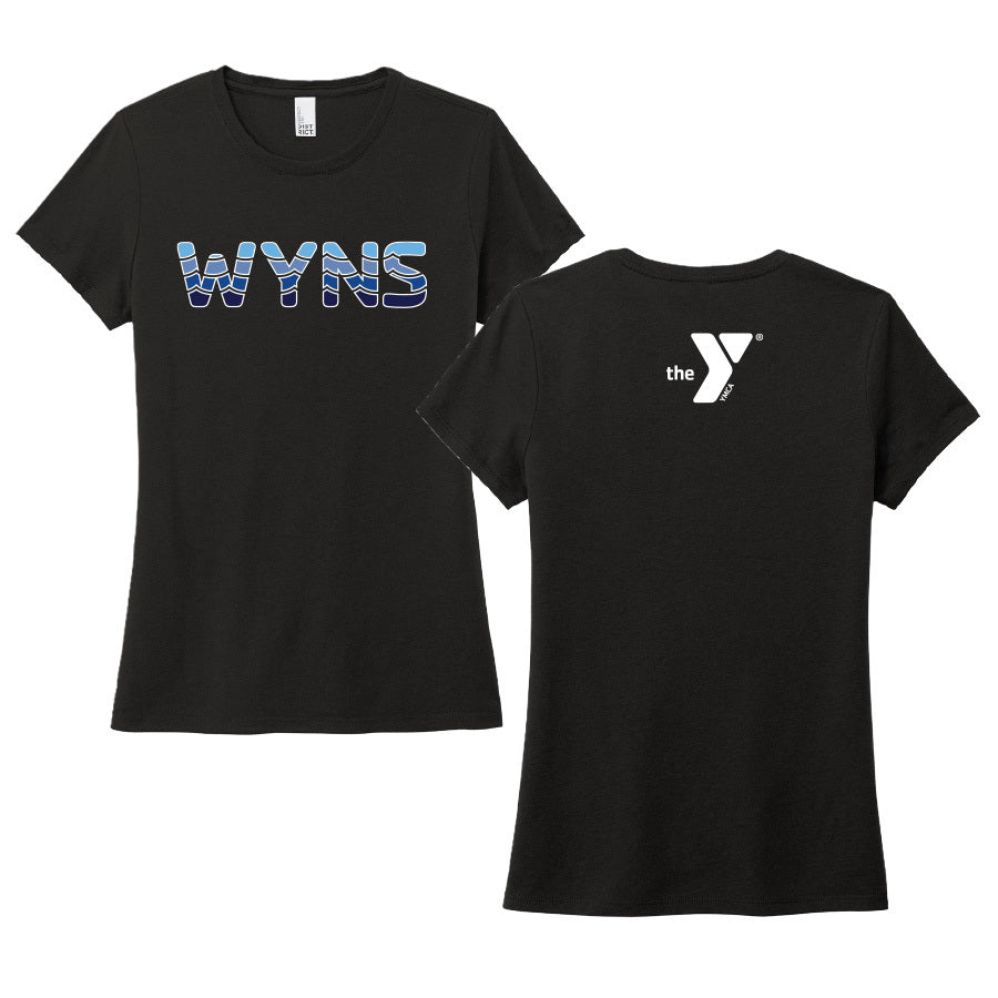 WYNS District Women's Perfect Tri Tee - Black