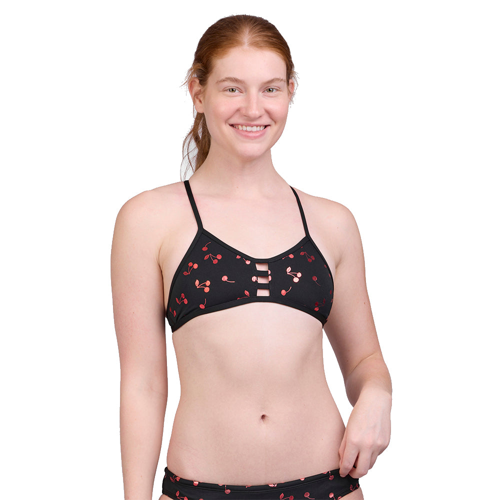 JOLYN Cherry Burst Tomcat Bikini Top front
