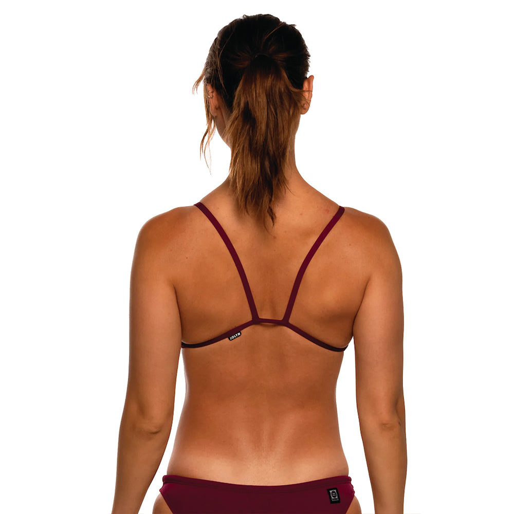 Jolyn Malia Bikini Top cabernet