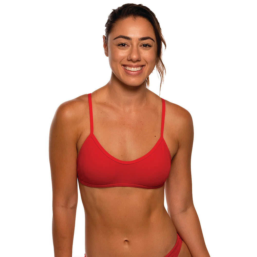 Jolyn Malia Bikini Top red