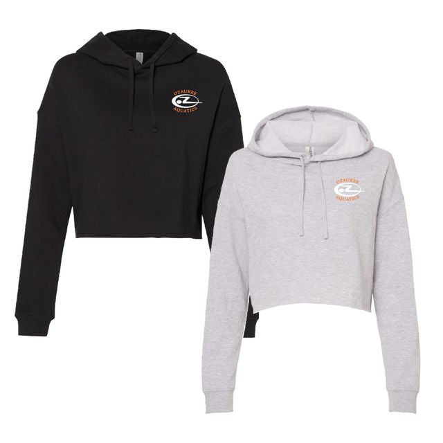 OZ Womens Light Cropped Hooded Sweatshirt