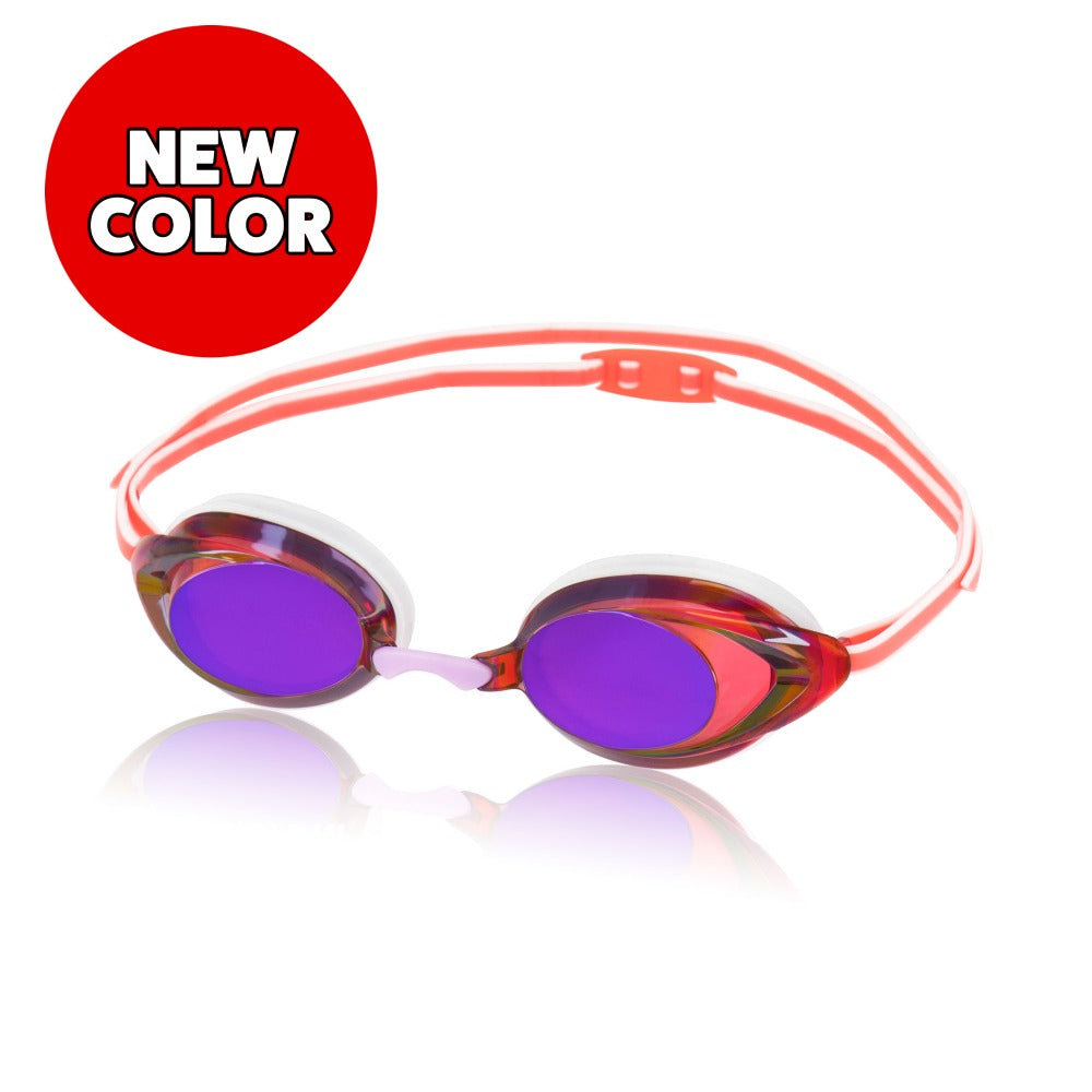 Speedo Women's Vanquisher 2.0 Mirrored Goggle coral