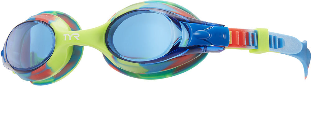 TYR Swimple Tie Dye Goggle blue green orange