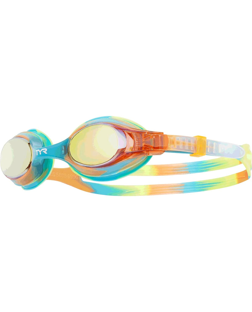 TYR Kids Swimple Tie Dye Mirrored Goggle green blue multi