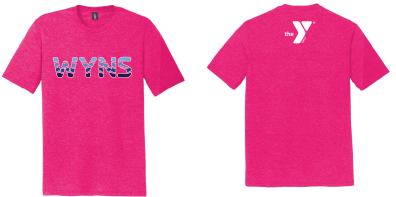WYNS District Perfect Tri Tee - Fuchsia Frost